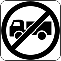 (R6-V106) Truck restriction ends (used in Victoria)