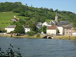 Ahn, Luxembourg, seen across the Moselle River