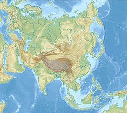 Location of North Aral Sea in Kazakhstan.