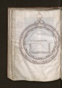 A page from the 1575 book "Astrolabium" depicting an astrolabe. Masha'Allah Public Library Bruges [nl] Ms. 522