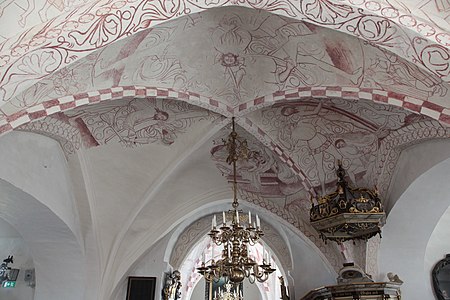 The east vault of the nave