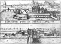 Bremer "Castellum Sponsa" (Brautbastei) mit der Großen Weserbrücke im Jahr 1602