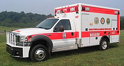 A typical Type I ambulance