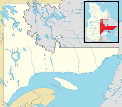 Schefferville is located in Côte-Nord region, Quebec