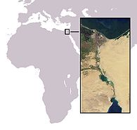 Lage des Suezkanals