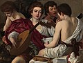 Caravaggio, The Musicians, oil on canvas, 92 × 118.5 cm, The Metropolitan Museum of Art