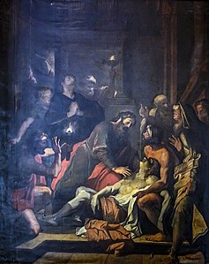 Saint Paul bringing Eutyque back to life, by Jacques François Courtin (17th century)