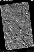 Channel near ejecta, as seen by HiRISE under HiWish program