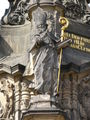 Czech Republic - Statue of Saint Methodius at the Holy Trinity Column in Olomouc in Moravia