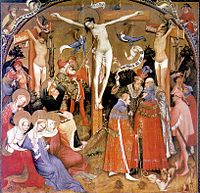 Conrad von Soest, based in Dortmund Germany, Crucifixion, 1403
