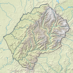 Thabana Ntlenyana is located in Lesotho