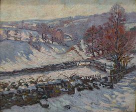 Armand Guillaumin, Paysage de neige à Crozant (vers 1895)