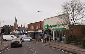 Oadby, one of the two towns that form the borough
