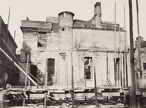 Demolition of medieval buildings, late 1870s