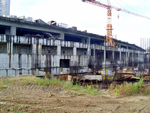 Construction of the station in October 2008.