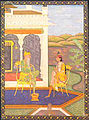 Painting of Ranjit Singh and Hira Singh of Nabha.