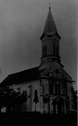 Roman Catholic church in Dužine in 1934