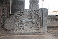 Yali balustrade on a porch in Mallikarjuna temple at Kuruvatti