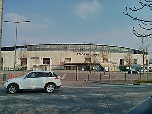 Die Fassade des Stade de l’Aube