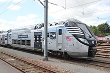 TER train in the colours of the Regional Council of Brittany