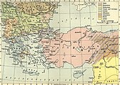 It covers 1905–06 but was printed in 1911. Note the boundaries before the Balkan Wars, which included the Armenian population in the Rumelia Eyalet that did not reside in the empire.