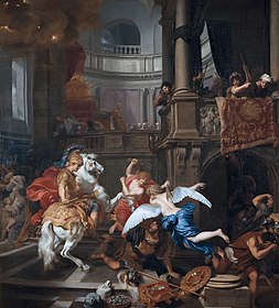 Expulsion of Heliodorus from the Temple, oil painting by Gerard de Lairesse; 1674