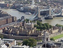 Luftaufnahme des Tower of London