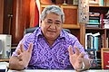 Image 31Tuilaepa Sailele Malielegaoi, Prime Minister of Samoa from 1998 to 2021, who initiated the Polynesian Leaders Group in late 2011. (from Polynesia)