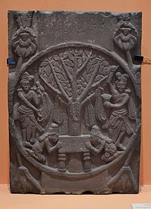 Worship of the Bodhi tree.