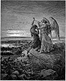 Jacob Wrestling with the Angel by Gustave Doré from La Grande Bible de Tours (1866)
