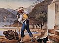 Jean Baptiste Debret (French) "Feitors corrigeant des negres" ("Plantation overseers disciplining blacks") Brazil