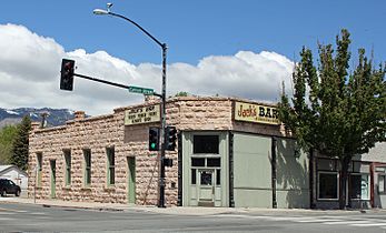 Jack's Bar, formerly the Bank Saloon, in Carson City, Nevada. Built in 1899.