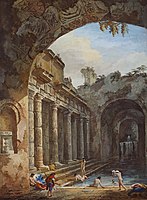 Ruins of a Roman Bath, 1763, Royal Collection Trust