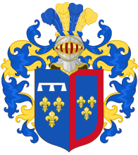 Coat of arms after the royal title and decorations were stripped 1924-1945