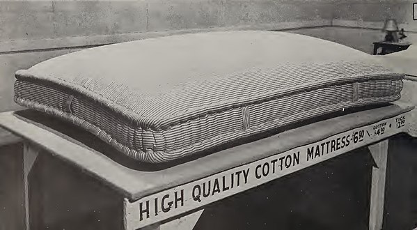 A similar untufted mattress