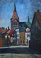 View of St. Mary's Church, Rostock (1916)