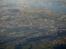 Falkirk and Stenhousemuir, as seen from above