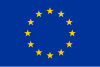 Flag comprising a circle of 12 yellow stars on a blue background
