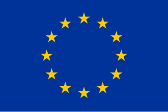 Flag of the European Union is "reflex blue", a medium dark blue
