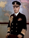 Photograph of Fleet Admiral William D. Leahy, who served as the senior officer of the United States Armed Forces during World War II.