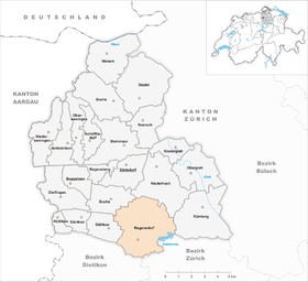 Karte von Regensdorf