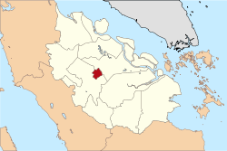 Location of Pekanbaru in Indonesia