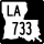 Louisiana Highway 733 marker