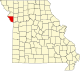 A state map highlighting Platte County in the northwestern part of the state.