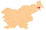 The location of the Municipality of Ljutomer
