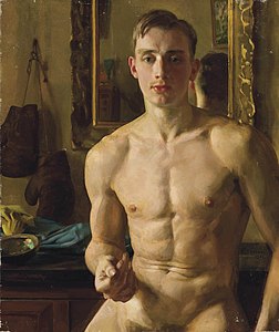 The Boxer (portrait of Snezhkovsky), 1933.