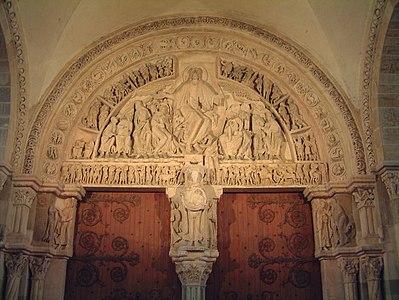 The central typanum at Vézelay Abbey