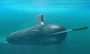 Artist's rendering of USS Virginia (SSN-774), a nuclear powered attack submarine and lead ship of her class, some of which are currently on order