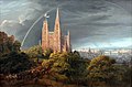 Karl Friedrich Schinkel: Mittelalterliche Stadt am Fluss, 1815