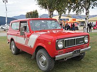 Red 1973 International Scout